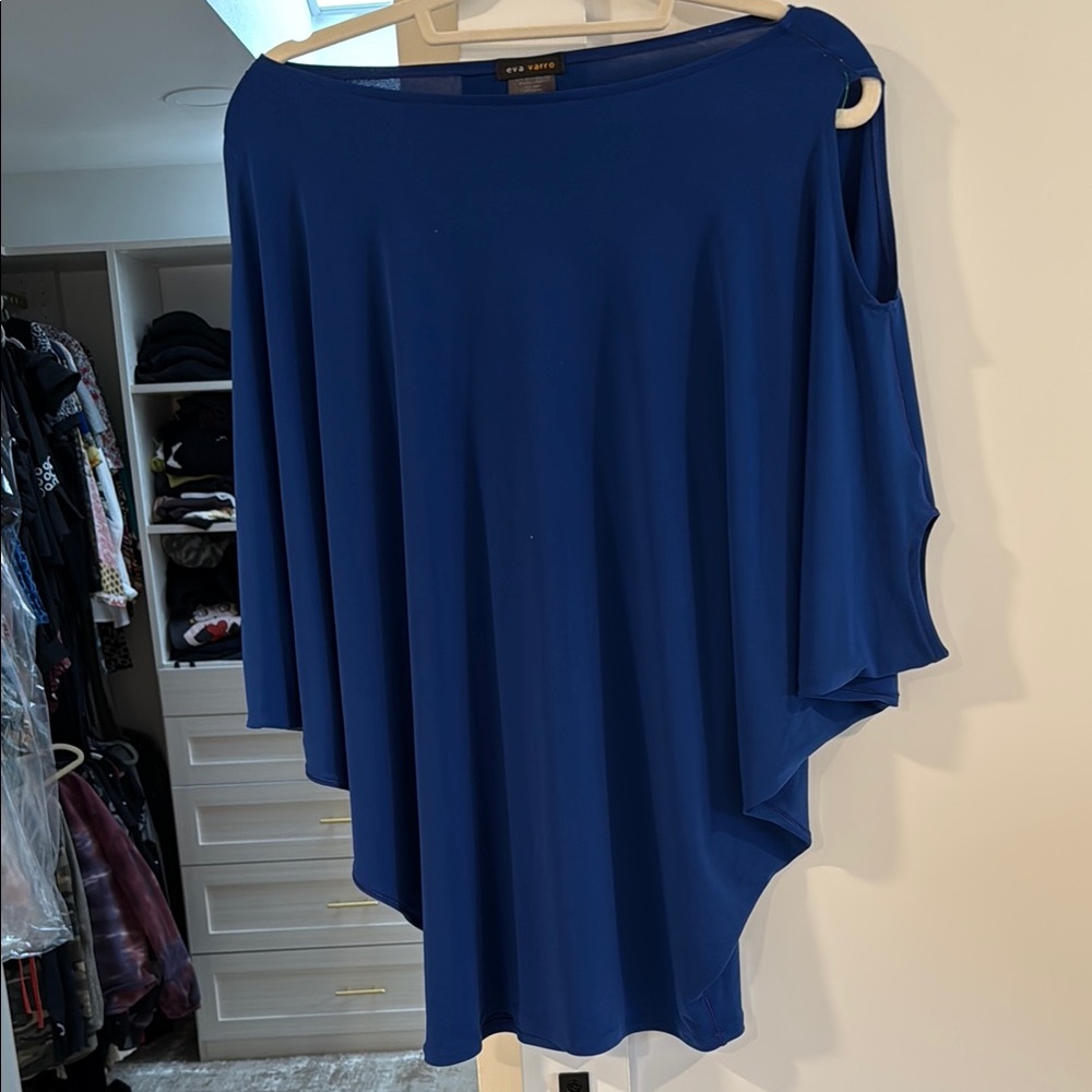 Blue Off-Shoulder Top - Picture 4 of 4